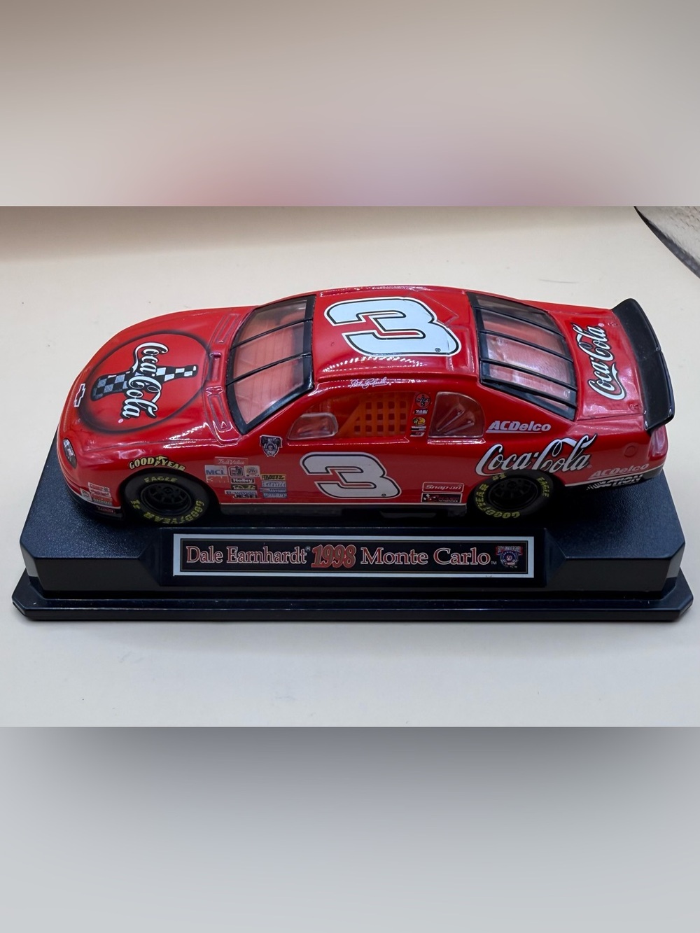 Dale Earnhardt #3 Coca-Cola 1998 Monte Carlo NASCAR Diecast 1:43 Display Car